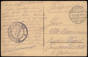 Germany WWI Air Force Bomber Kampfstaffel Kasta 34 Feldpost FPN95 Cover G68322