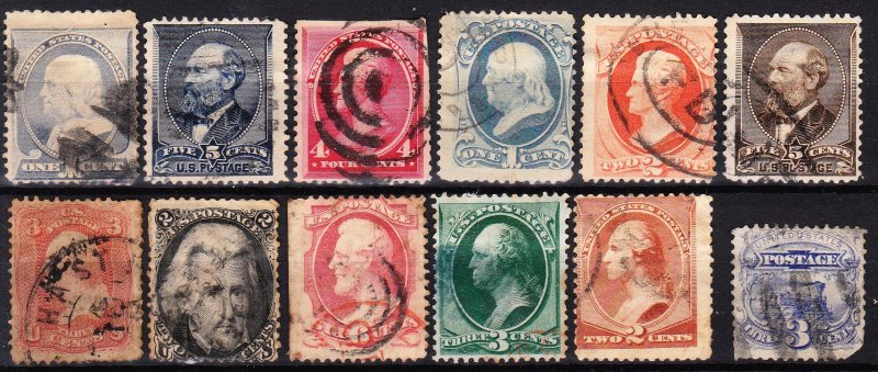 MOstamps - US Old Used - HR & some flaws (12 stamps) - Lot # HS-I586