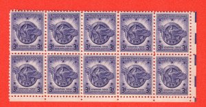 940   Block Of 10  Honorable Discharge  MNH  1946 POSTAGE