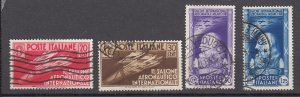 J27879 1935 italy set used #345-8 da vinci