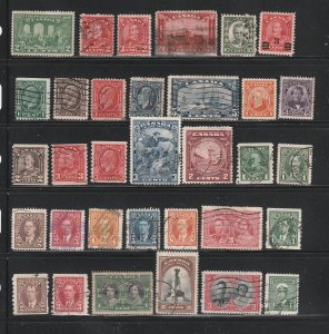 Canada Collection A, 91 Stamps - 3 Scans - All The stamps are in the scans.