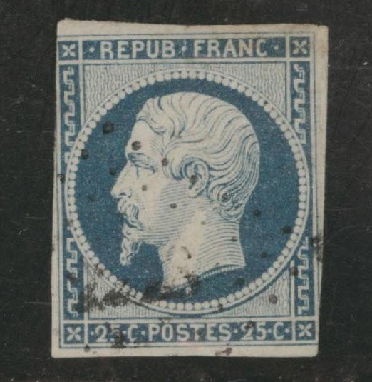 France Scott 11 used 1852 Napoleon CV $40