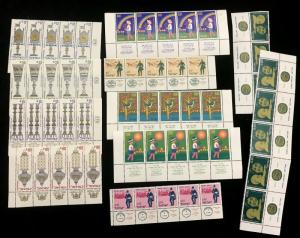 ISRAEL Air Art Strips MNH(Appx 100 Stamps) KR 883