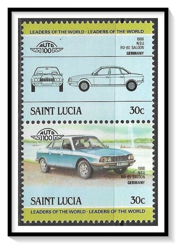 St Lucia #687 Automobiles MNH