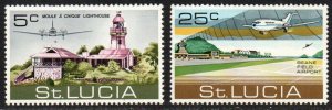 St. Lucia Sc #294-295 Mint Hinged