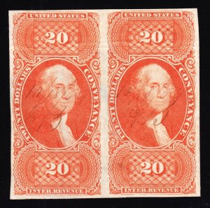 US R98a $20 Conveyance Revenue Pair XF appr. SCV $450