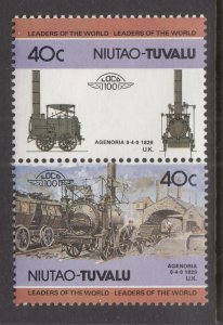 Tuvalu Niutao 14 Train MNH VF