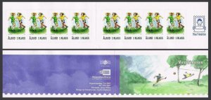 Aland Finland 2007 stamp booklet girls children football sport MNH 