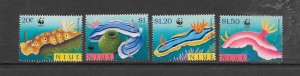 NIUE #729-32 WWF MARINE LIFE MNH