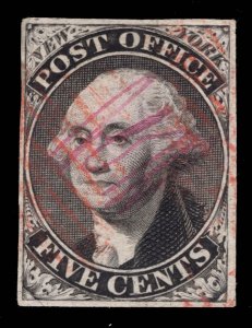 US STAMPS # 9X1 IMPERF PROVISIONAL USED CAT. $450 LOT #5763