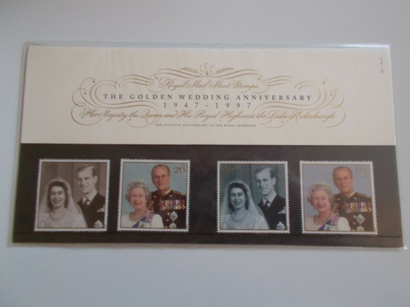 1997 Royal Mail Presentation Pack Golden Wedding (Pack No 281) with FREE p&p