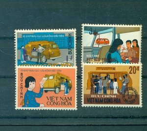 Vietnam - Sc# 351-4. 1969 Mobile Post Offices. MNH $3.10.