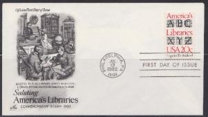 2015 America's Libraries Unaddressed ArtCraft FDC