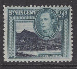 ST.VINCENT SG153 1938 2½d BLUE-BLACK & BLUE-GREEN MTD MINT