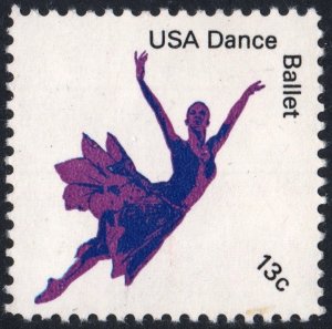 SC#1749 13¢ American Dance: Ballet Single (1978) MNH