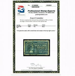 EXCELLENT GENUINE SCOTT #E5 VF-XF USED PSE CERT 1895 SPECIAL DELIVERY #16842