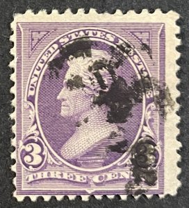 US #268 Used F 3c Jackson 1895 [B41.2.4]