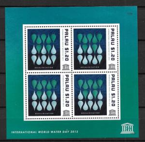 Palau 1177 World Water Day m/s MNH