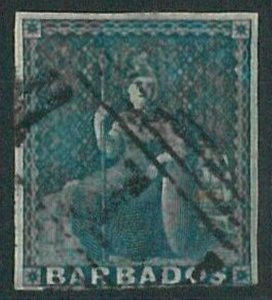 70325 - BARBADOS  - STAMP: Stanley Gibbons #  9  - Finely Used