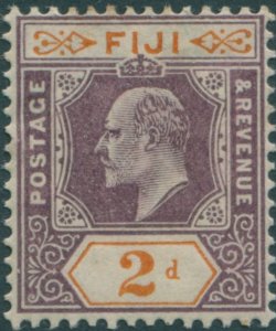 Fiji 1903 SG106 2d dull purple and orange KEVII MH