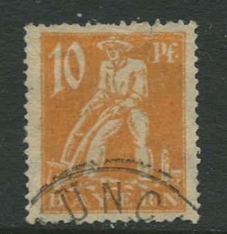 Bavaria -Scott 239 - Ploughman -1920 - Used - 10pf Stamp