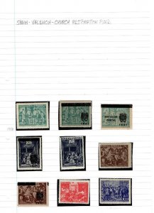 COLLECTION OF SPAIN 'BACK OF THE BOOK' ISSUES