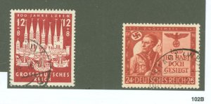 Germany #B249-50 Used Multiple