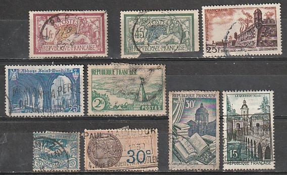 France Used lot General & BOB issues lot 9