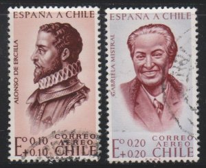 Chile, Portraits (SC# CB1-CB2) USED SET