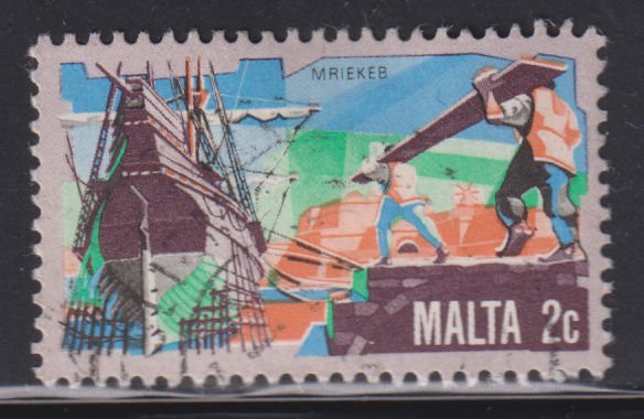 Malta 594 Ship Building 1981