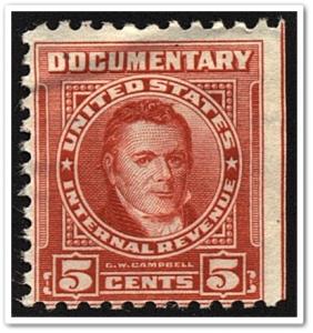 R658 5¢ Documentary Stamp (1954) Used