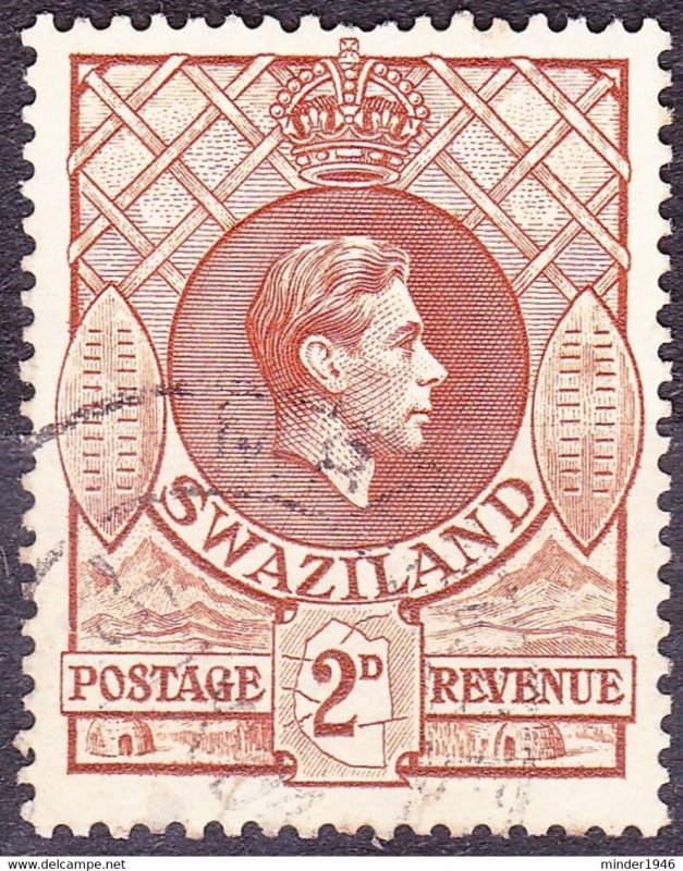 SWAZILAND 1943 KGVI 2d Yellow-Brown SG31a FU