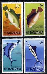 TANZANIA - 1977 - Game Fish of East Africa - Perf 4v Set - Mint Never Hinged