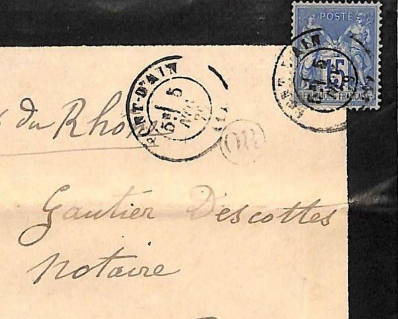 L43 1879 France Railway Cover {samwells-covers}PTS