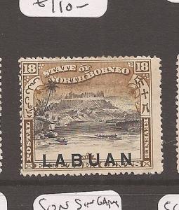 Labuan 1897 18c Mountain SG 99c MOG (7cak)