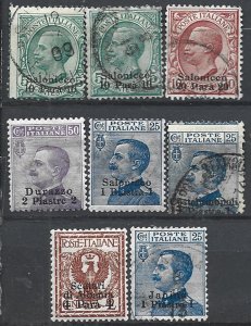COLLECTION LOT 22023 ITALY OFFICES IN TURKEY 8 MH/USED STAMPS 1912+ CV+$21