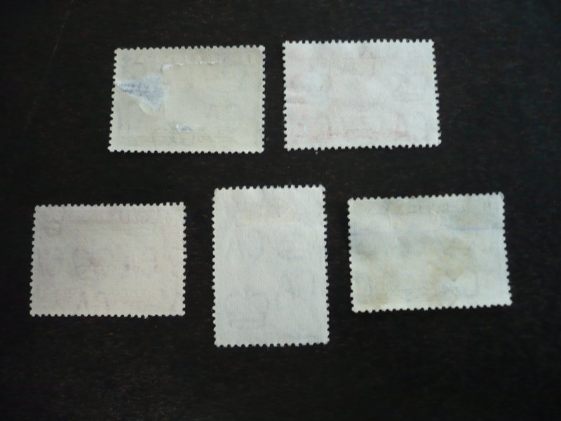 Stamps-Malaya Trengganu -Scott# 75-76,78-80 - Used & Mint Hinged Set of 5 Stamps