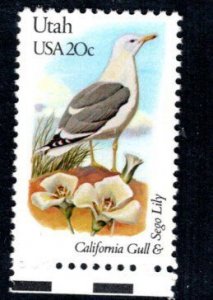 US 1996 MNH State Birds/Flowers Utah California Gull/Sego Lily