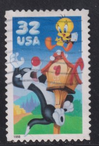 United States 3204a Sylvester & Tweety Bird 1998