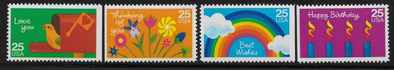 UNITED STATES SC# 2395-98 FVF/MNH 1988