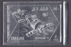1972 Sharjah 1061bsilver Soyuz 11