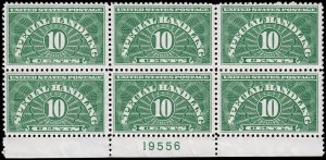 United States Scott QE1 Plate Block of 6 (1928) Mint NH VF, CV $49.50 C