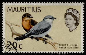 Mauritius #282 Birds Used CV$0.30