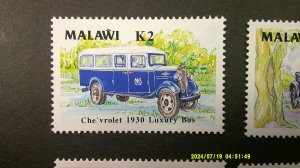 Malawi 1990 Classic Autos Scott# 562-565 Complete MNH VF-XF set of 4