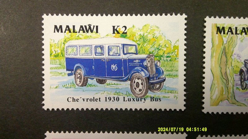Malawi 1990 Classic Autos Scott# 562-565 Complete MNH VF-XF set of 4