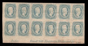 US STAMPS CSA # 11c MINT OG 3LH/9NH PLATE BLOCK OF 12 $600+++ LOT #18905-64