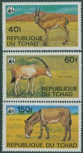 Chad 1979 SG555-559 Endangered Animals (3) MLH