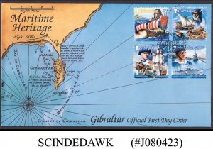 GIBRALTAR - 1999 MARITIME HERITAGE - 4V - FDC