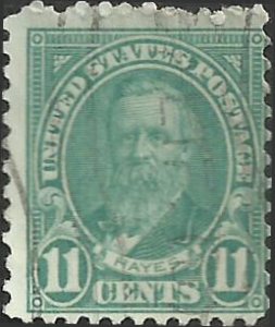 # 692 Used Light Blue Rutherford B. Hayes