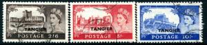 MOROCCO AGENCIES (TANGIER)-1955 Castle High Values Set Sg 310-312 FINE USED 